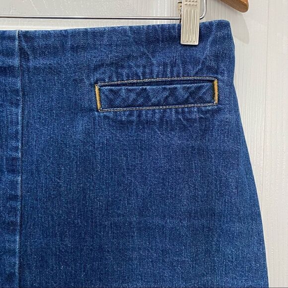 Vintage Old Navy Mini Jean Denim Skirt Y2K 2000s Hipster - Picture 3 of 9